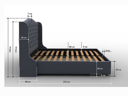 Кровать Sleeptek Premier 5 Велюр 15 (с подъемным механизмом) 251