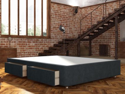 Кровать Mr.Mattress Site Box велюр Grey 245