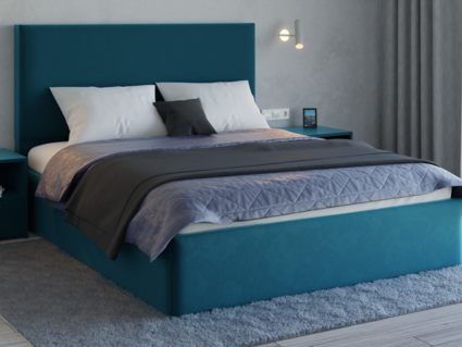 Кровать Lonax Фелиса велюр Dolly-17 (с подъемным механизмом) 180х190