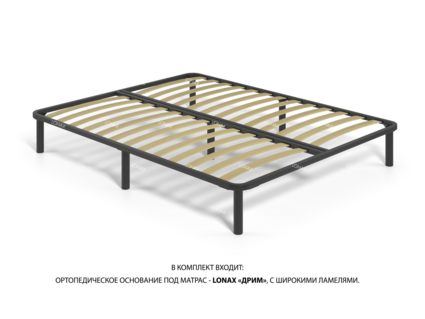 Кровать Lonax Милана велюр Dolly-17 (с основанием) 180х200