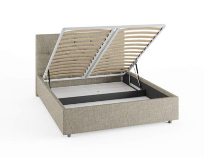 Кровать Сонум Bari Рогожка Мокко (с подъемным механизмом) 120х190