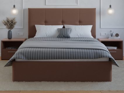 Кровать Lonax Алегра велюр Dolly-8 (с основанием) 120х195