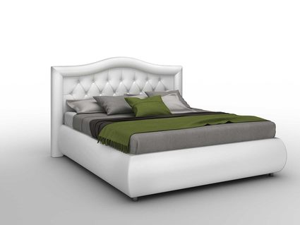 Кровать Sleeptek Premier 6 Экокожа White (с подъемным механизмом)