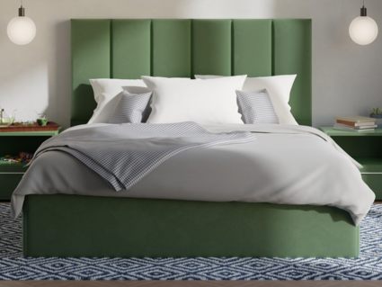 Кровать Lonax Милана велюр Dolly-17 (с основанием) 180х200