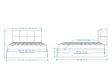Кровать Lonax Алегра велюр Dolly-8 (с основанием) 120х195