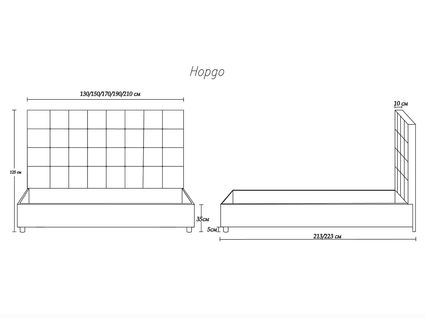 Кровать Димакс Нордо Кварц 160х190