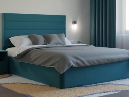 Кровать Lonax Кармела велюр Dolly-13 (с основанием)