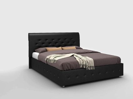 Кровать Sleeptek Premier 1 Экоожа Black (с подъемным механизмом) 180х200