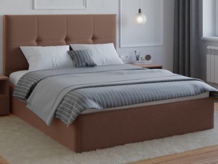 Кровать Lonax Алегра велюр Dolly-8 (с основанием) 120х195