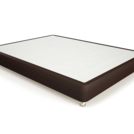 Кровать Mr.Mattress Fine Box экокожа Brown 90х200