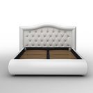 Кровать Sleeptek Premier 6 Экокожа White (с подъемным механизмом) 180х190